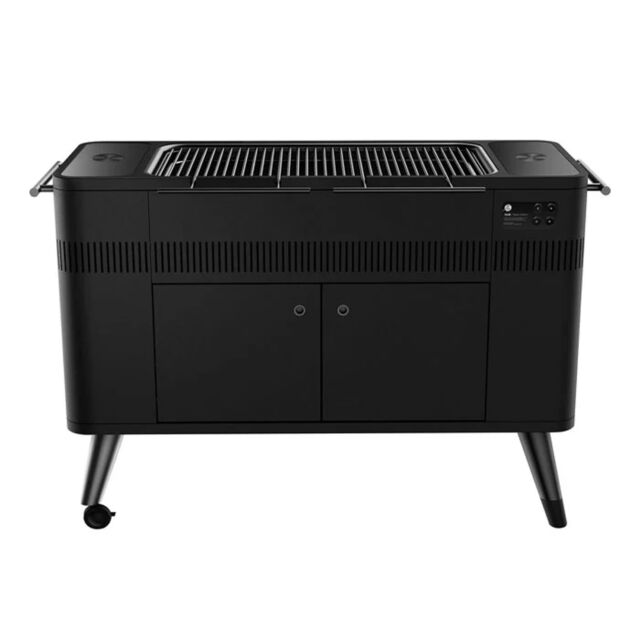 Everdure HBCE3BGB HUB II Electronic Ignition Charcoal BBQ - Matte Black