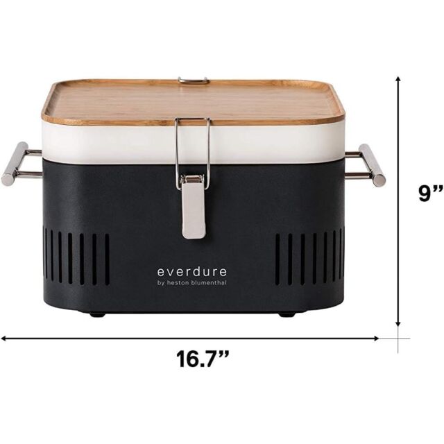 Everdure HBCUBEGGB Cube Charcoal Portable BBQ - Graphite