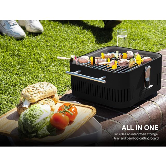 Everdure HBCUBEGGB Cube Charcoal Portable BBQ - Graphite