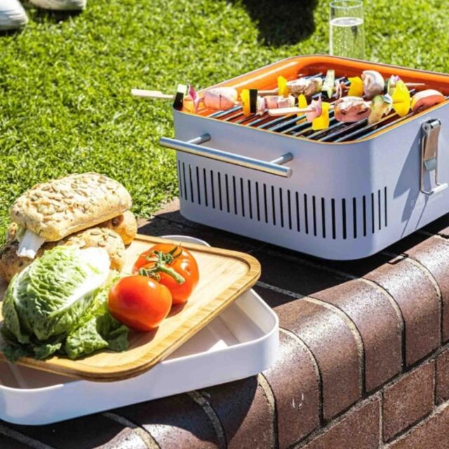 Everdure HBCUBESEU Cube Charcoal Portable BBQ - Stone