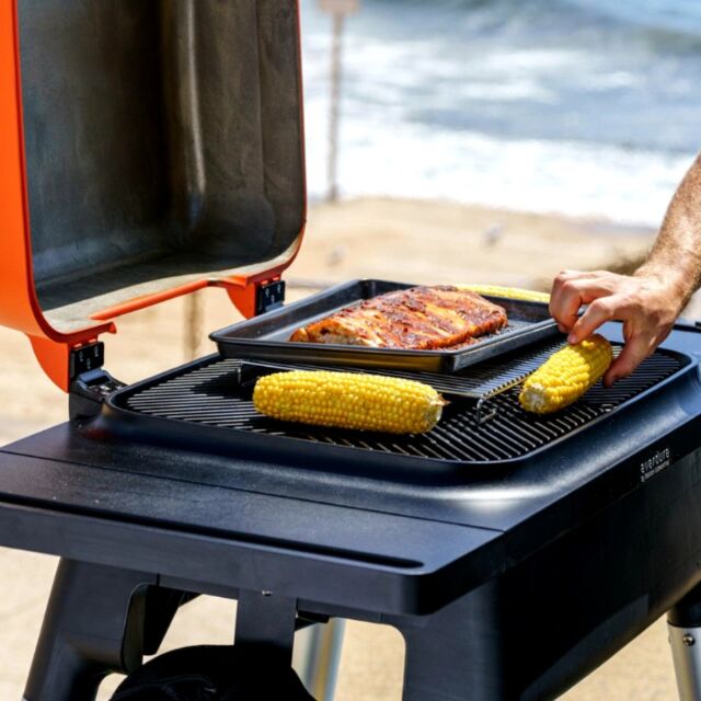 Everdure HBG3OGB Furnace Gas 3 Burner BBQ with stand - Orange
