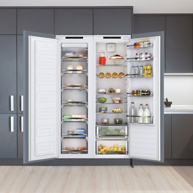 Haier HAUN518EWK 177cm Integrated In Column Frost Free Freezer