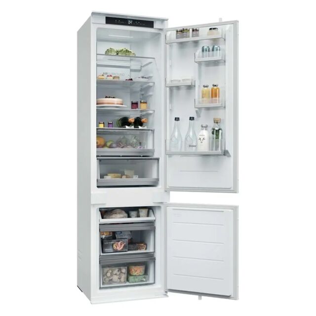 Haier HBQW5519EK-UK 193cm Integrated 70/30 Frost Free Fridge Freezer