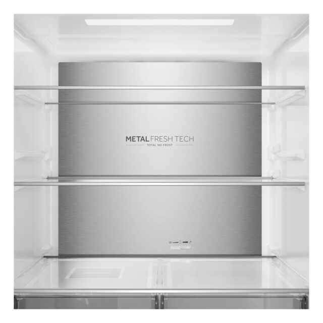 Haier HCR58S18DNMM 60/40 Fridge Freezer - Inox