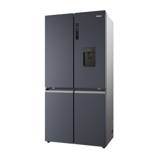Haier HCR5919EHMB 90cm 60/40 Frost Free American Fridge Freezer - Brushed Black