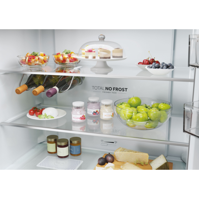 Haier HCR5919EHMB 90cm 60/40 Frost Free American Fridge Freezer - Brushed Black