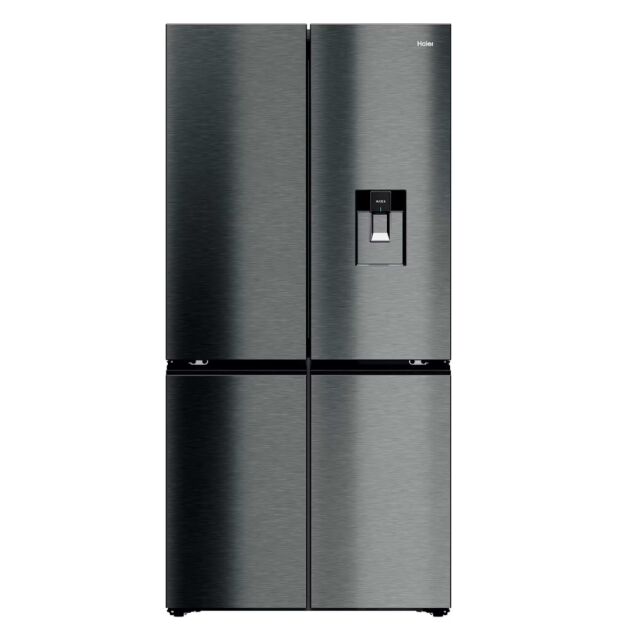 Haier HCW79F19EHSB Cube 90 Series 7 Four Door Fridge Freezer, Stainless Steel
