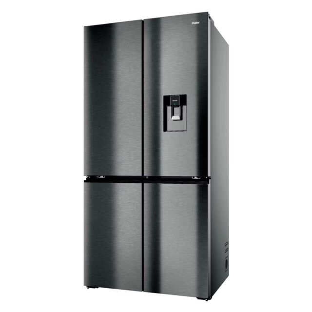 Haier HCW79F19EHSB Cube 90 Series 7 Four Door Fridge Freezer, Stainless Steel