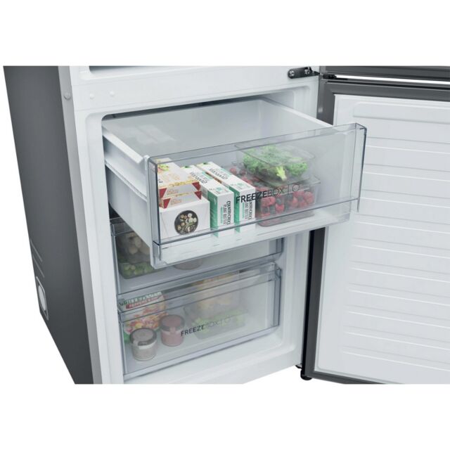 Haier HDPR3618DNPK 2D 60 Serie 3 Hdpr3618dnpk 355L Total No Frost Fridge Freezer - Stainless Steel