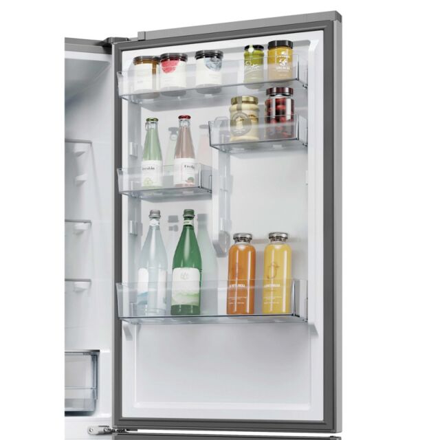 Haier HDPR3618DNPK 2D 60 Serie 3 Hdpr3618dnpk 355L Total No Frost Fridge Freezer - Stainless Steel