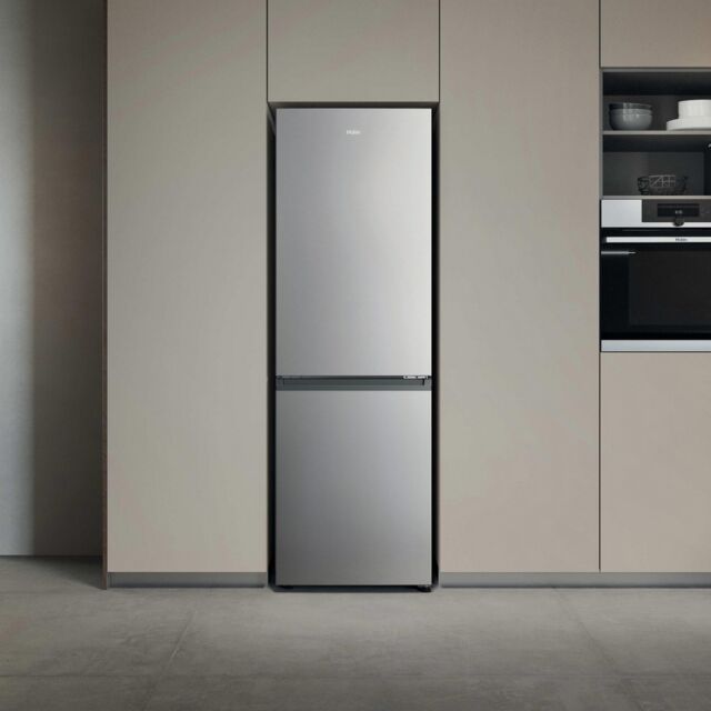 Haier HDPR3618DNPK 2D 60 Serie 3 Hdpr3618dnpk 355L Total No Frost Fridge Freezer - Stainless Steel