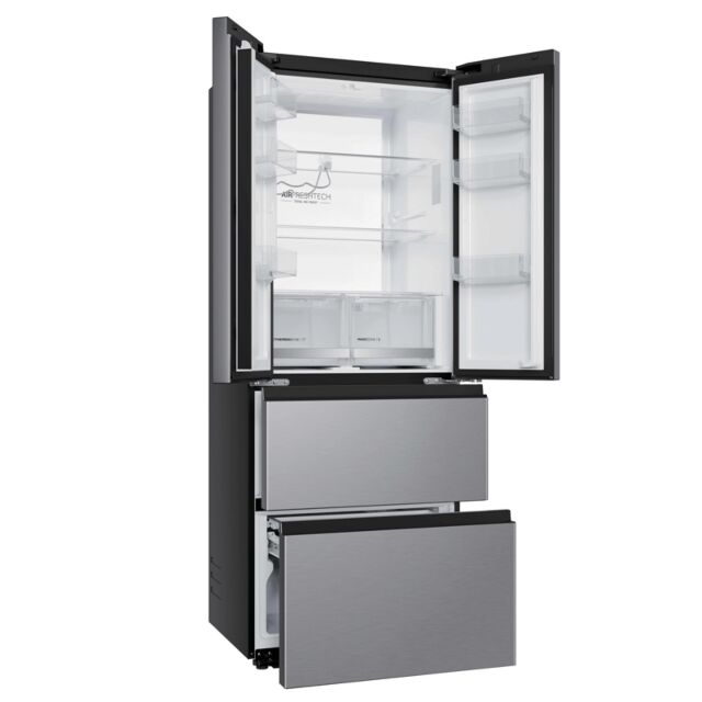 Haier HFKR5718DNMM 60/40 Total No Frost Multi-door Fridge Freezer - Inox