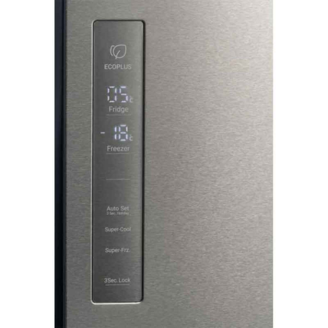 Haier HTF540DP7UK F Rated 528L 4 Door Fridge Freezer, Platinum Inox