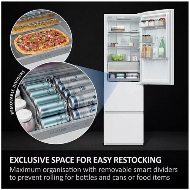 Haier HTR3518ENMWK 60/40 Total Frost Free Fridge Freezer - White