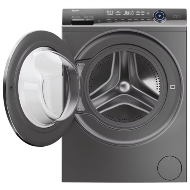 Haier HW100-B14387GUUK 10Kg X9 Washing Machine, Graphite, Wifi, 1400 Spin