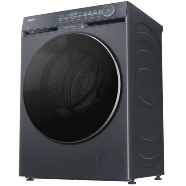 Haier HW100-B14387GUUK 10Kg X9 Washing Machine, Graphite, Wifi, 1400 Spin