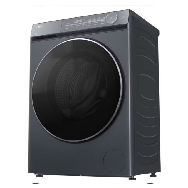 Haier HWD90-B14367GUUK X7 9Kg/6Kg 1400 Spin Washer Dryer, Graphite