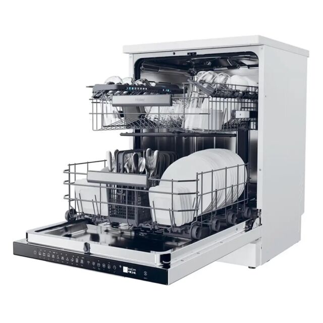 Haier XF 5C7M0W-80 I-Pro Shine Series 3 15 Place Setting Dishwasher, White