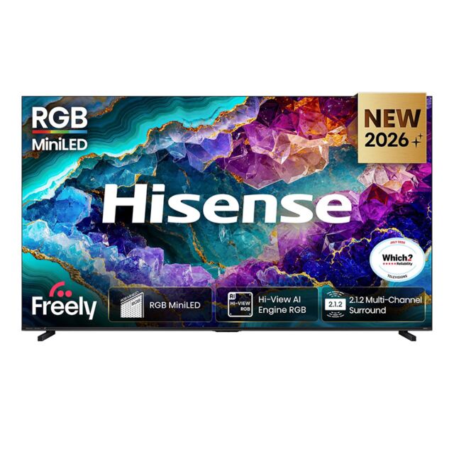 Hisense 100UR8STUK 100inch 4K Ultra HD Rgb-Mini Led Smart TV - Black