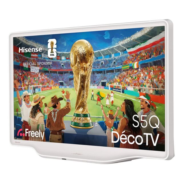 Hisense 32S5QTUK 32inch Deco Hi-Qled Ultra HD Ai Smart TV - White