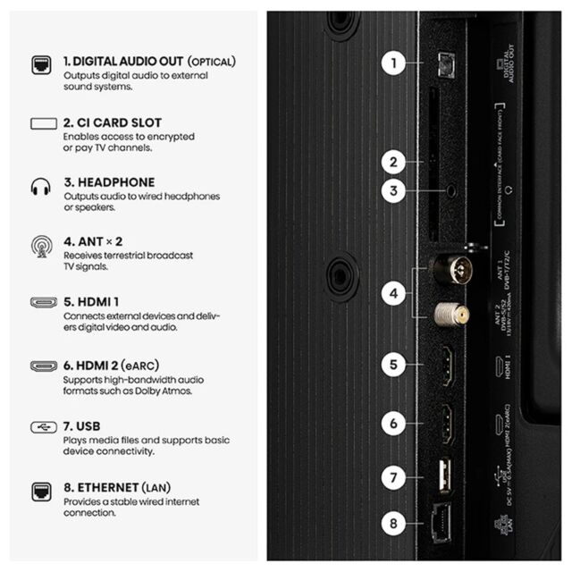 Hisense 40inch 40A5STUK Hi-QLED Full HD Smart TV - Black