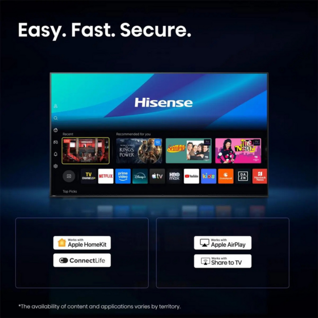 Hisense 40A5STUK Hi-QLED Full HD Smart TV Black