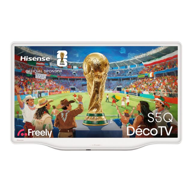Hisense 43S5QTUK 43inchDeco Hi-QLED Ultra HD AI Smart TV - White