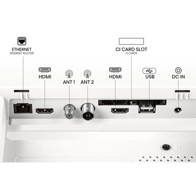 Hisense 43S5QTUK 43inchDeco Hi-QLED Ultra HD AI Smart TV - White