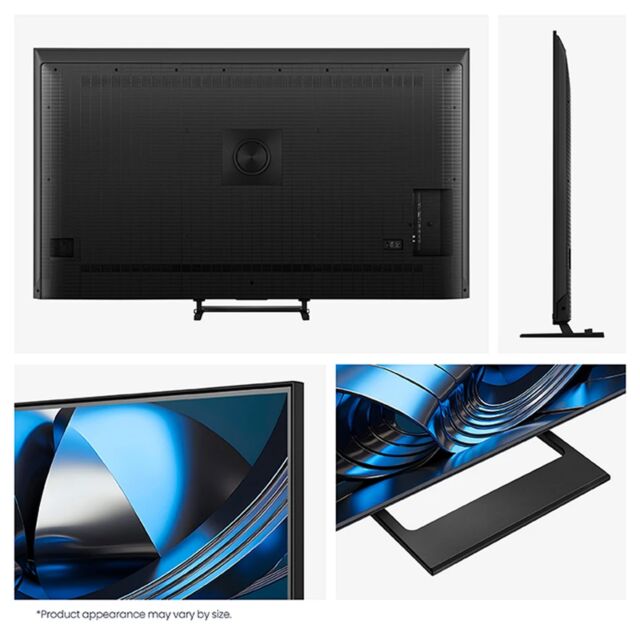 Hisense 65U7STUK 65inch Mini LED 144Hz 4K Ultra HD AI Smart TV - Charcoal Grey