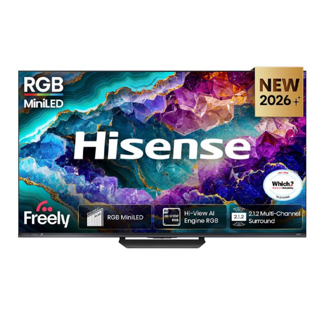 Hisense 75UR8STUK 75inch Rgb Miniled 180Hz 4K Ultra HD Ai Smart TV - Charcoal Grey