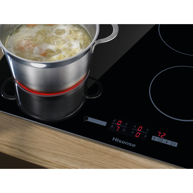 Hisense E6431C 59.5cm Ceramic Hob - Black