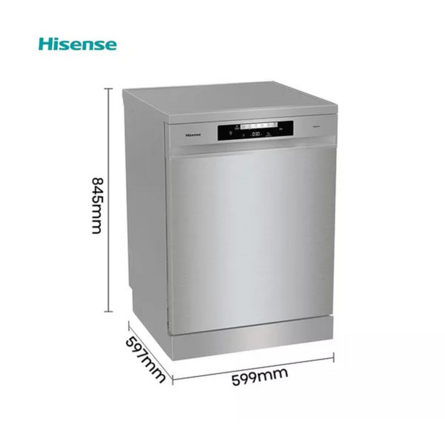 Hisense HS642D90XUK Dishwasher 14 Place Settings Steel