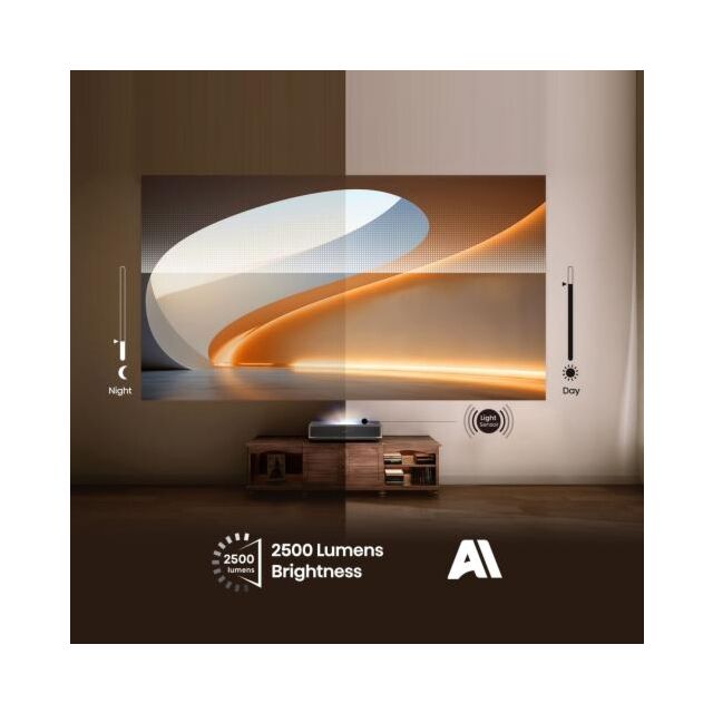 Hisense PT1UK 4K Smart Ultra Short Throw Laser Cinema Projector With Dolby Atmos