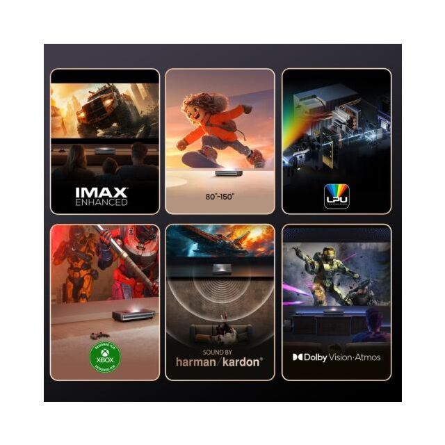 Hisense PX3-PRO 4K Smart Ultra Short Throw Laser Cinema Projector With Dolby Atmos