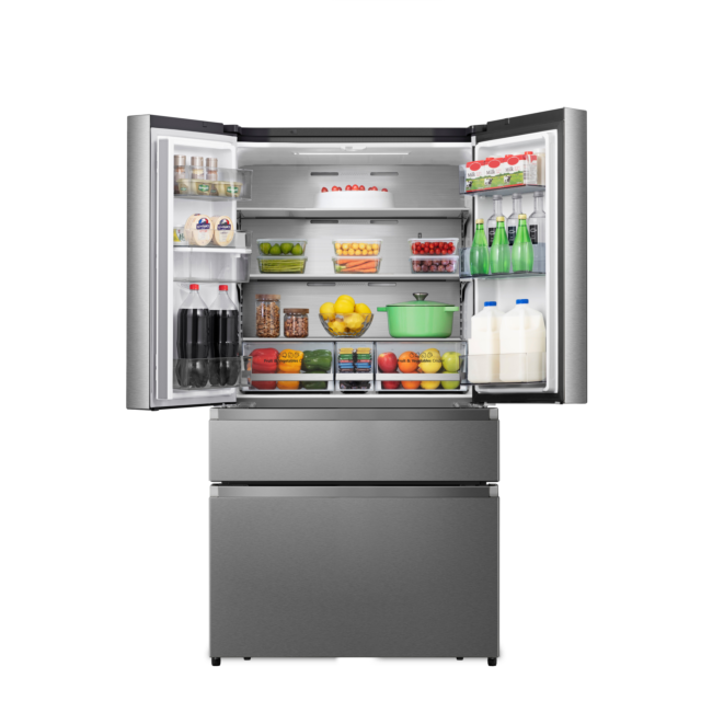 Hisense RF749N4SWSE 91.4cm American Style Fridge Freezer - Stainless Steel