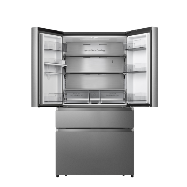 Hisense RF749N4SWSE 91.4cm American Style Fridge Freezer - Stainless Steel