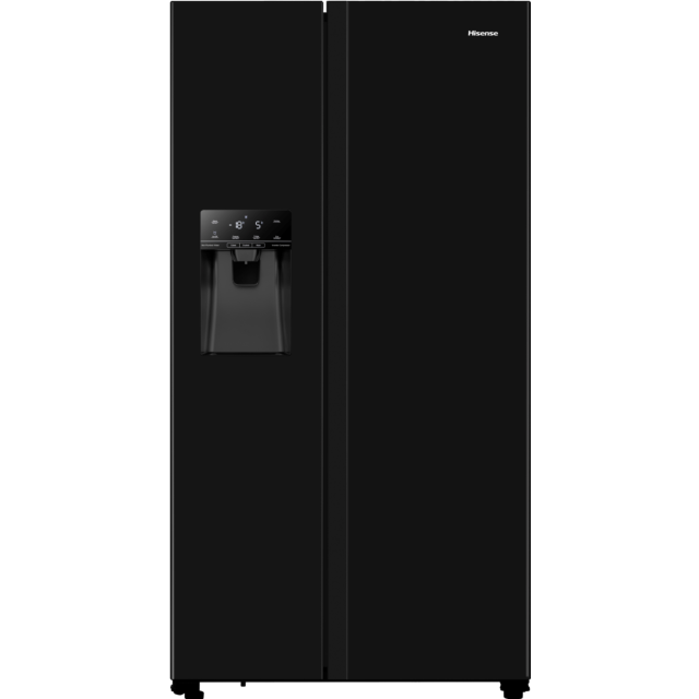 Hisense RS694N4TBE 91cm American Style Fridge Freezer - Black