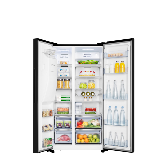 Hisense RS694N4TBE 91cm American Style Fridge Freezer - Black