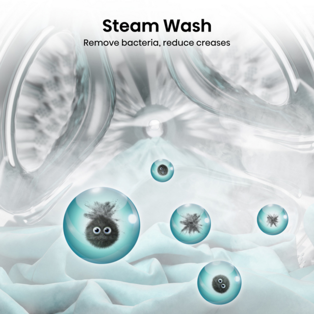 Hisense WF1Q8041BW 8kg Steam Wash Washer 1400 RPM