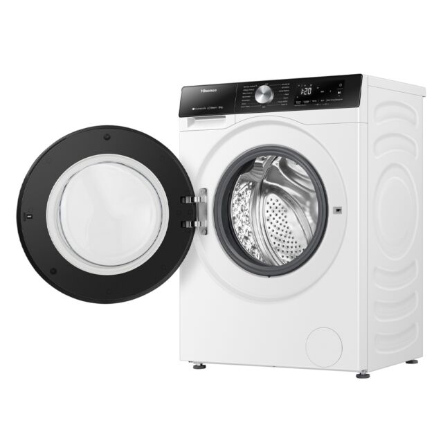 Hisense WF3S1243BW3 12kg 1400 Spin, Steam Washing Machine - White