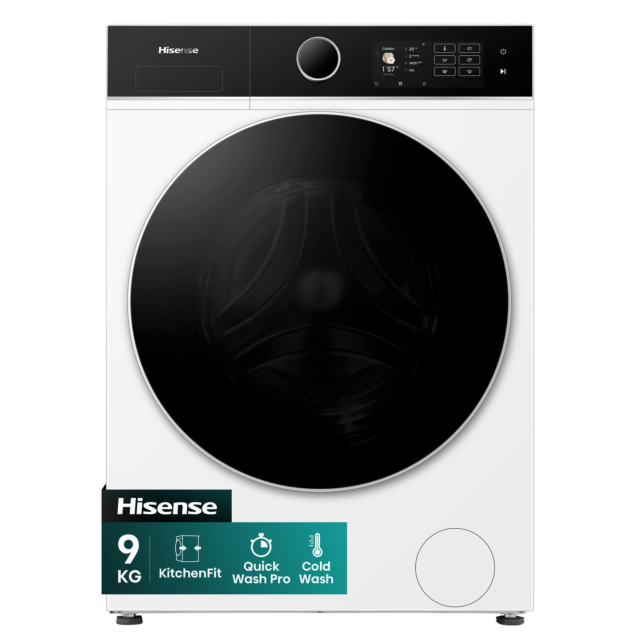 Hisense WF5I9043BWFS 9kg 1400 Spin Washing Machine