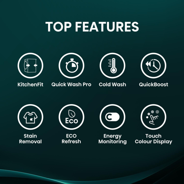 Hisense WF5I9043BWFS 9kg 1400 Spin Washing Machine