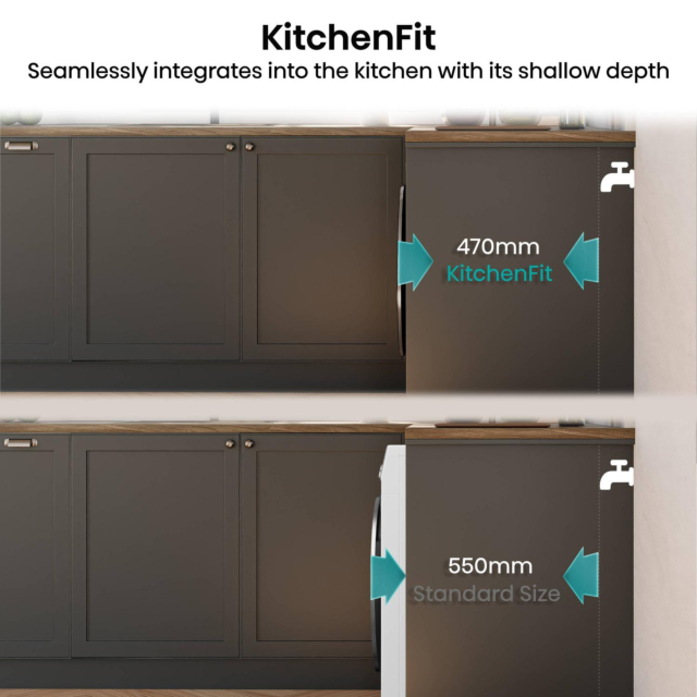 Hisense WF5I9043BWFS 9kg 1400 Spin Washing Machine