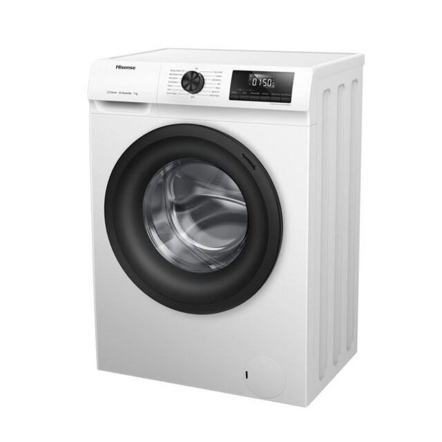 Hisense WFQP7012EVM 7kg 1200 Spin Washing Machine, White