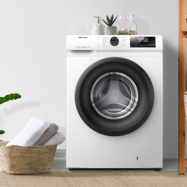 Hisense WFQP7012EVM 7kg 1200 Spin Washing Machine, White