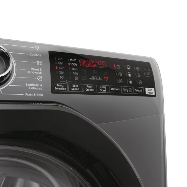 Hoover H3WPS496TAMBR68 9Kg 1400 Spin Washing Machine - Graphite