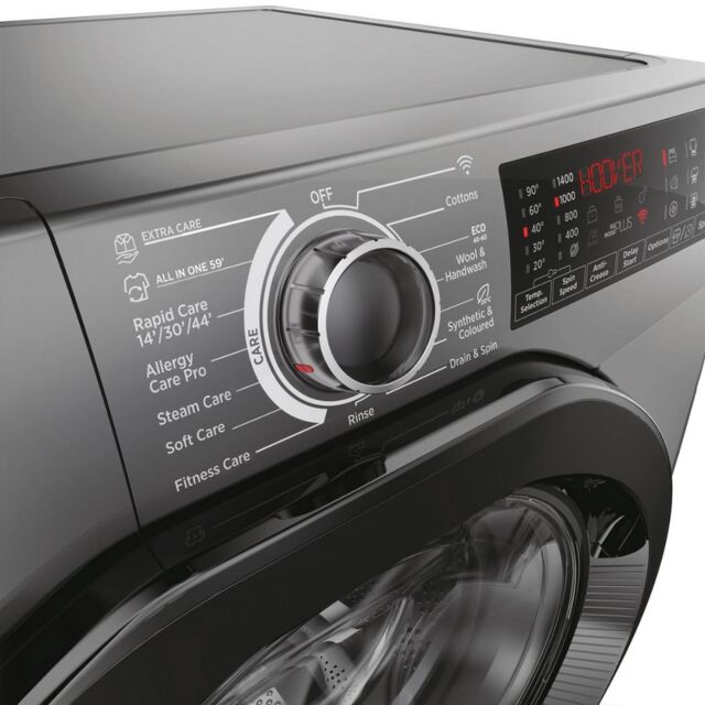Hoover H3WPS496TAMBR68 9Kg 1400 Spin Washing Machine - Graphite