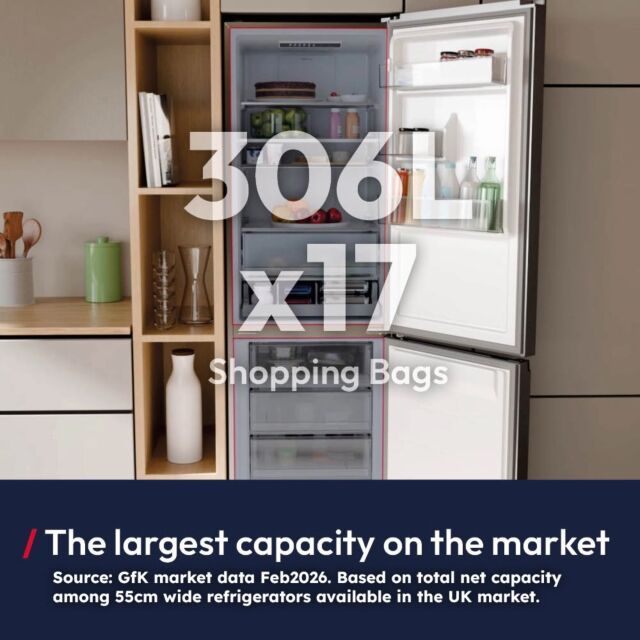 Hoover HONCQ3T518ENTK Total No Frost Fridge Freezer - Black