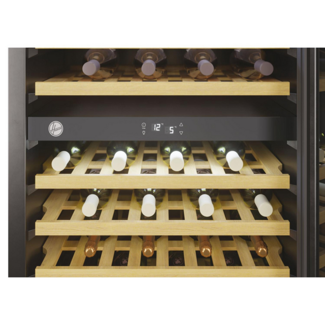 Hoover HWCB60UK/N Under Counter Wine Cooler 46 Bottles Black