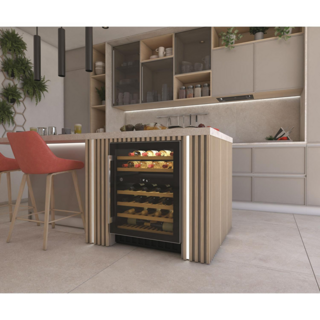 Hoover HWCB60UK/N Under Counter Wine Cooler 46 Bottles Black